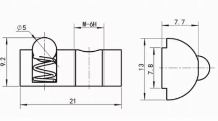 Tuerca Corredera Insertable C/Guía, Ranura 8 Tipo-I [M5]